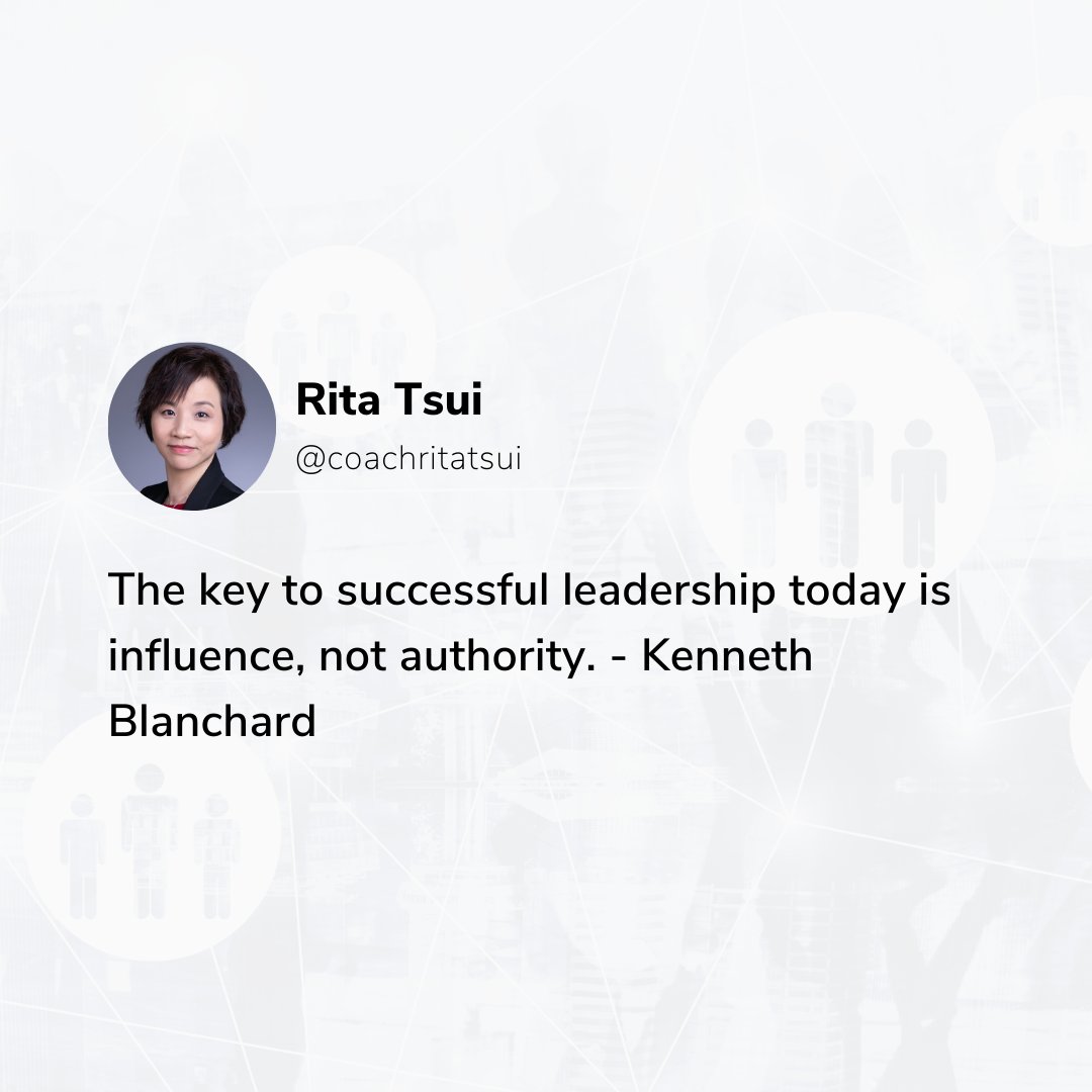 coachritatsui's tweet photo. "The key to successful leadership today is influence, not authority." — Kenneth Blanchard

#career #careergoals #humanresources #hrmanagers
#hrpractitioners #agileleadership #mindsetchange #leadership #personaldevelopment #leaders
#executivecoaching #leader #leadershipcoach https://t.co/P5foeT5QwK