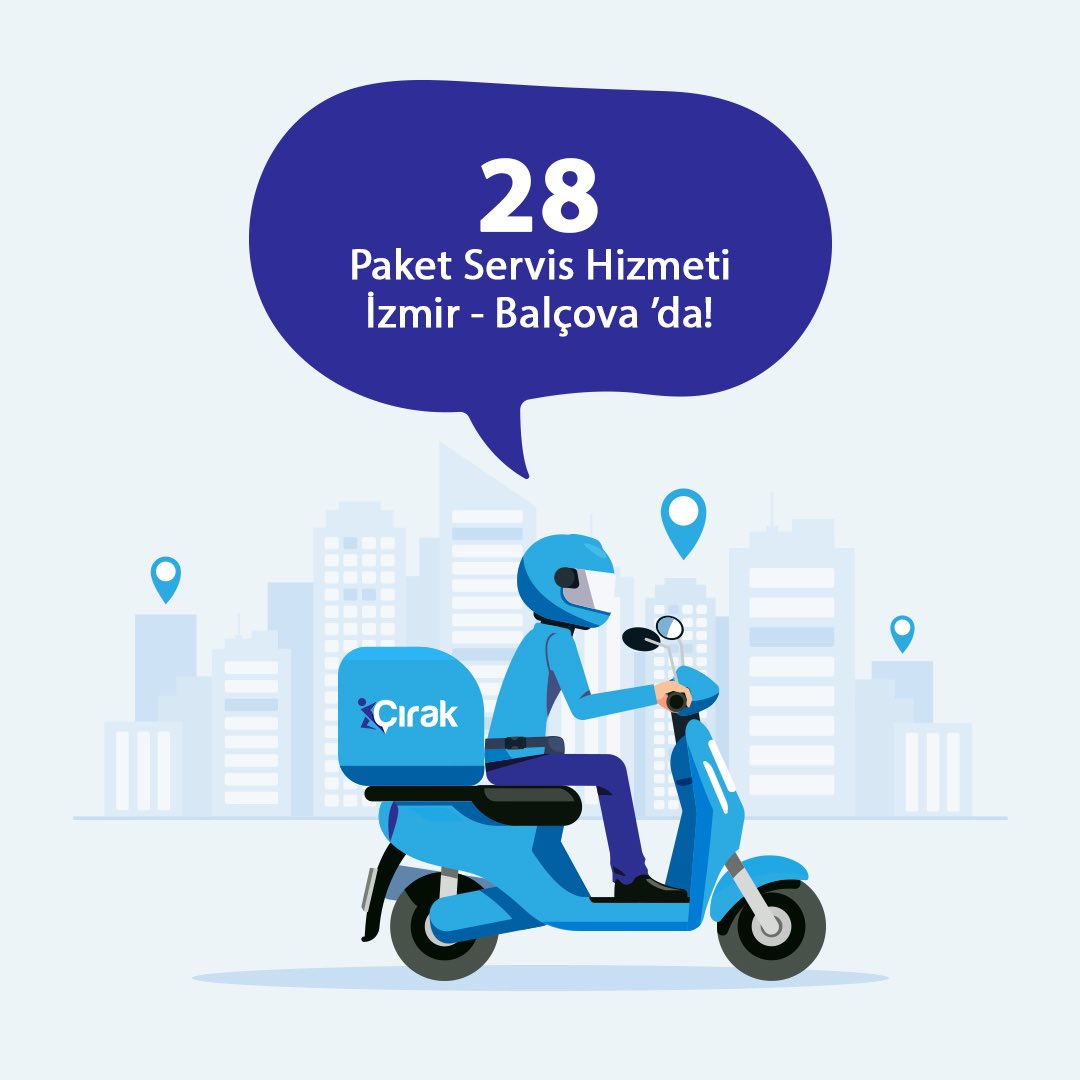 Çırak; İzmir - Balçova' da.
Adana, Ankara, Antalya, Bursa, Edirne, Eskişehir, İstanbul, İzmir, Karaman, Kocaeli, Konya, Tekirdağ, Yalova 'da 28 bölgede hizmet veriyoruz.
Bayilikler vermeye ekipler oluşturmaya devam ediyoruz.

Detaylar :
cirak.app/mavi-girisimci…