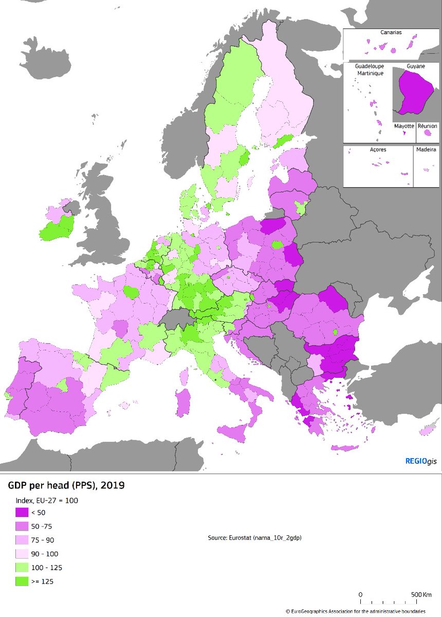 ElisaFerreiraEC's tweet image. Thanks to #Cohesion funding we estimate:

🔶GDP per capita of less developed regions to increase by up to 5% by 2023

🔶Gap between GDP per capita of the 10% least developed regions &amp;amp; the 10% most developed regions to decrease by 3.5%

#CohesionReport 👉 europa.eu/!Rv9XXt