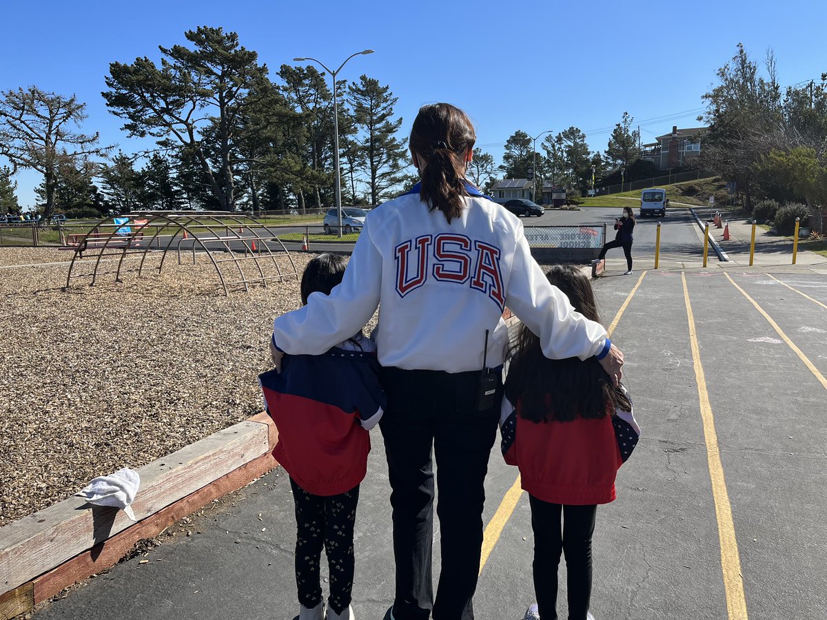 SbPortola's tweet photo. Olympic spirit at Portola this week! Dr. K’s favorite sport!🇺🇸#Beijing2022WinterOlympics https://t.co/3YtaFAzMss