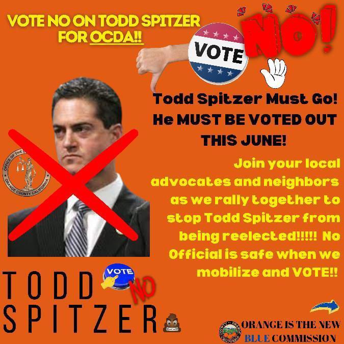 SallySanders123's tweet photo. Let’s get rid of racist, masochist, drug war-pushing, Republican Todd Spitzer in June! #ocitnb. #orangecountyisthenewblue. #votehimout. #spitoutspitzer https://t.co/AKKPIIDwLG