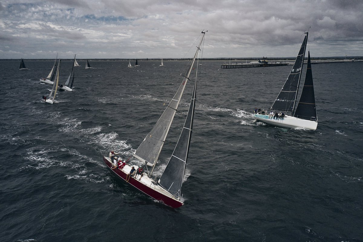 Gritty start to Geographe Bay Race Week for this years event although it was epic to see numbers back up after recent (COVID) challenges! The rest of the week is looking glamour though, back out on the chase boat tomorrow. Keep y'all in the loop 🌬⛵️