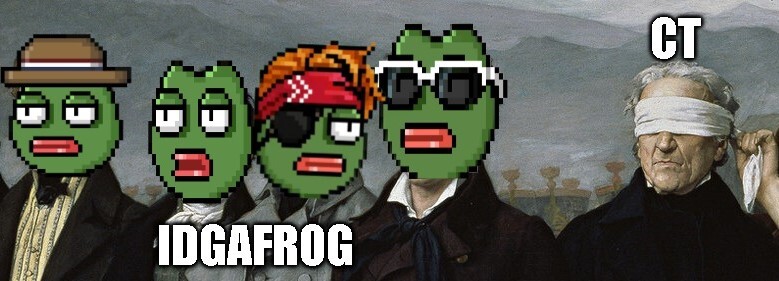 E4H5AA68DD's tweet photo. Sometimes the truth is in front of you. Just look a bit closer...
#IDGAFrog #NFT #buytheDIP #MetaPondsVice https://t.co/SYppHDkwtp