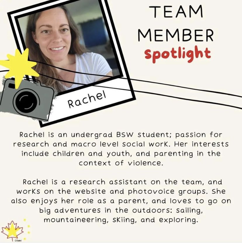 Research Assistants are an essential part to the CYMH team. Thank you Rachel for all that you do! #MentalHealthAwareness #Mentalhealth