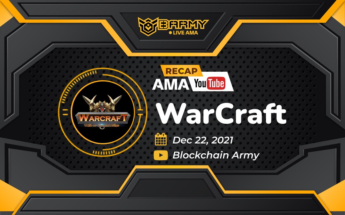 BARMYGROUP's tweet photo. #Barmy x #WarCraft Live AMA Recap

Our Live #AMA with @WCHegemony was amazing! The guest revealed lots of cool things about their project!

Check out the full AMA #Recap here: https://t.co/XkI0u2y4fY https://t.co/avErKv5acV