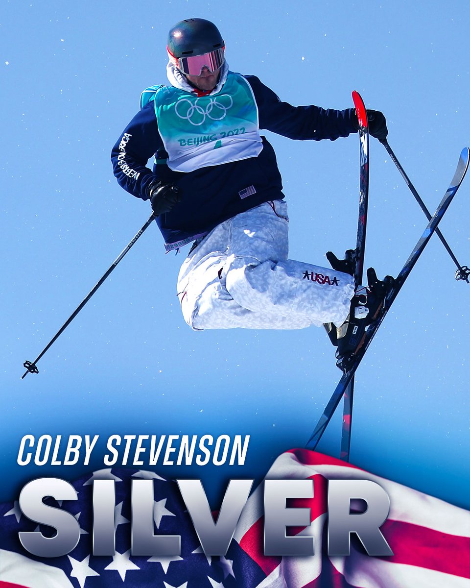 Colby Stevenson wins SILVER for <a href="/TeamUSA/">Team USA</a> in men's freeski big air! 🥈

After surviving a brain injury from a car crash in 2016, he is an Olympic medalist at the 2022 #WinterOlympics.