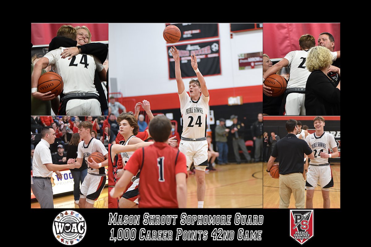DB_SportsReport's tweet photo. Join us in congratulating Soph Guard Mason Shrout on 1,000 career points in 42nd game.  A next play mentality guy who can do more then just score. 

@WOACSports @masonshrout5 @PS_Arrows @jw_gilbert @SWOSportsDaily @EFrantzMP @mvhoopvault @HutchKonerman @emowenjr @Coach_JTurner https://t.co/N0CaNouby0