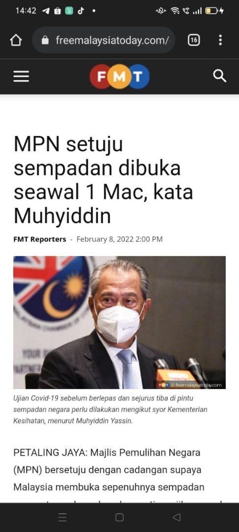 chenkaheng's tweet photo. The recent announcement on the full opening of the country’s borders made by the National Recovery Council (NRC) is a very welcoming news.
Walaubagaimanapun, tepuk sebelah tangan tidak akan berbunyi.
Suatu konsensus perlu dicapai oleh pemimpin-pemimpin kedua-dua negara https://t.co/GLvHyLmfbP