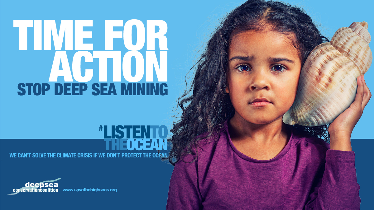 #ListenToTheOcean and #DefendTheDeep 
Deep sea mining would put the planet’s largest carbon sink at risk. 
We must 🛑putting 💰 over 🌏 and people! defendthedeep.org #KeepItInTheDeep #OneOceanSummit