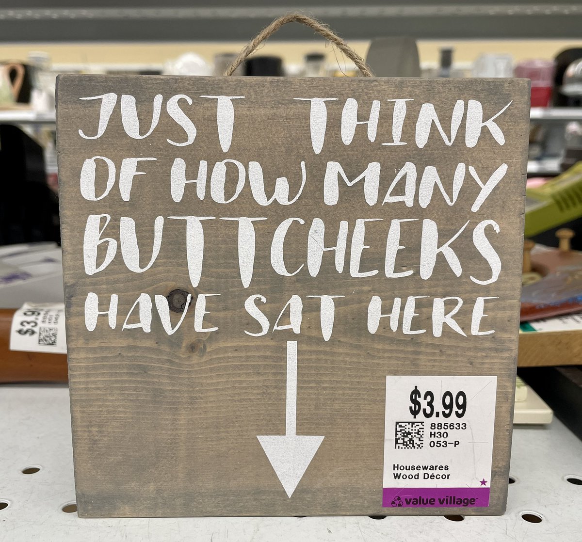 snoozingbfasmr's tweet photo. Today’s thrift store words of wisdom https://t.co/fxW8XsyW3N