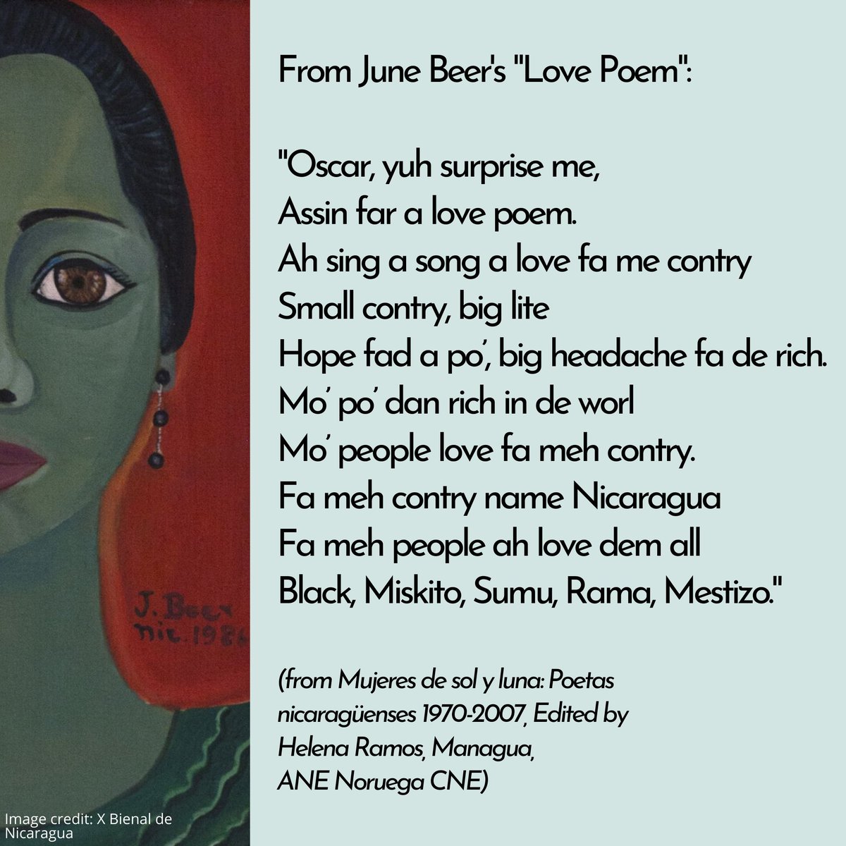 quixotecenter's tweet photo. (3/4) #Nicaragua #BlackArt #Garifuna #BlackHistory #AfroLatino #AfroLatina #Pinolero #BlackExcellence #Creole #Caribbean #Poetry #Painting https://t.co/w6aogqBLaQ
