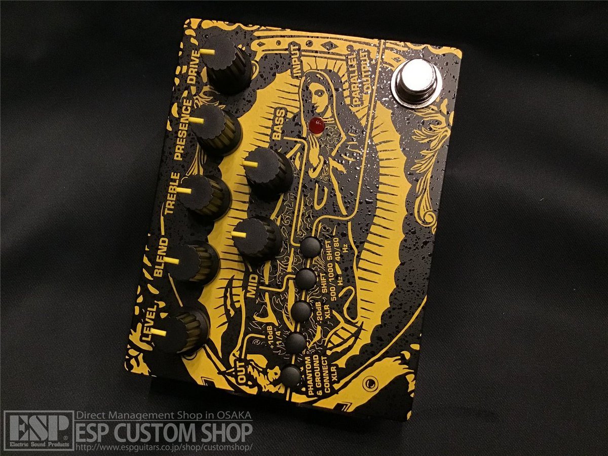 espcustomshop's tweet photo. 【商品情報！】TECH 21× J（LUNA SEA）日本人アーティスト初のシグネチャー・モデル！Tech 21 BASS DRIVER DI-Jが遂に入荷！

筐体上面全体にJ氏のトレードマークとも言えるマリア像をデザインした圧倒的なインパクトを放つ一台！

ファンの方必見です！
#tech21nyc #sansamp #BassDriverDIJ #wumf #J https://t.co/V9EAyosYzN