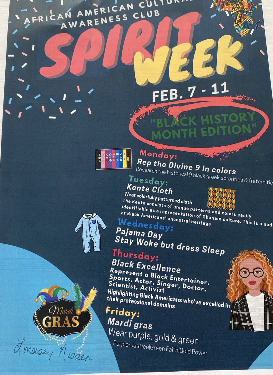 Julissa_111's tweet photo. Black History month !! Join the spirit week at Shepard High!! @AstroworldMedia @tvteacherpelini @ShepardAstros #Blackhistorymonth2022 https://t.co/ed5nonEEZ0