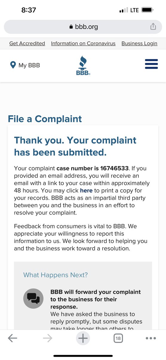 MedranoTrudy's tweet photo. When you have to file with BBB just to get your refund that was sent almost a month ago @priceline @Matthew_Tynan  how sad https://t.co/fuxNXerFwk