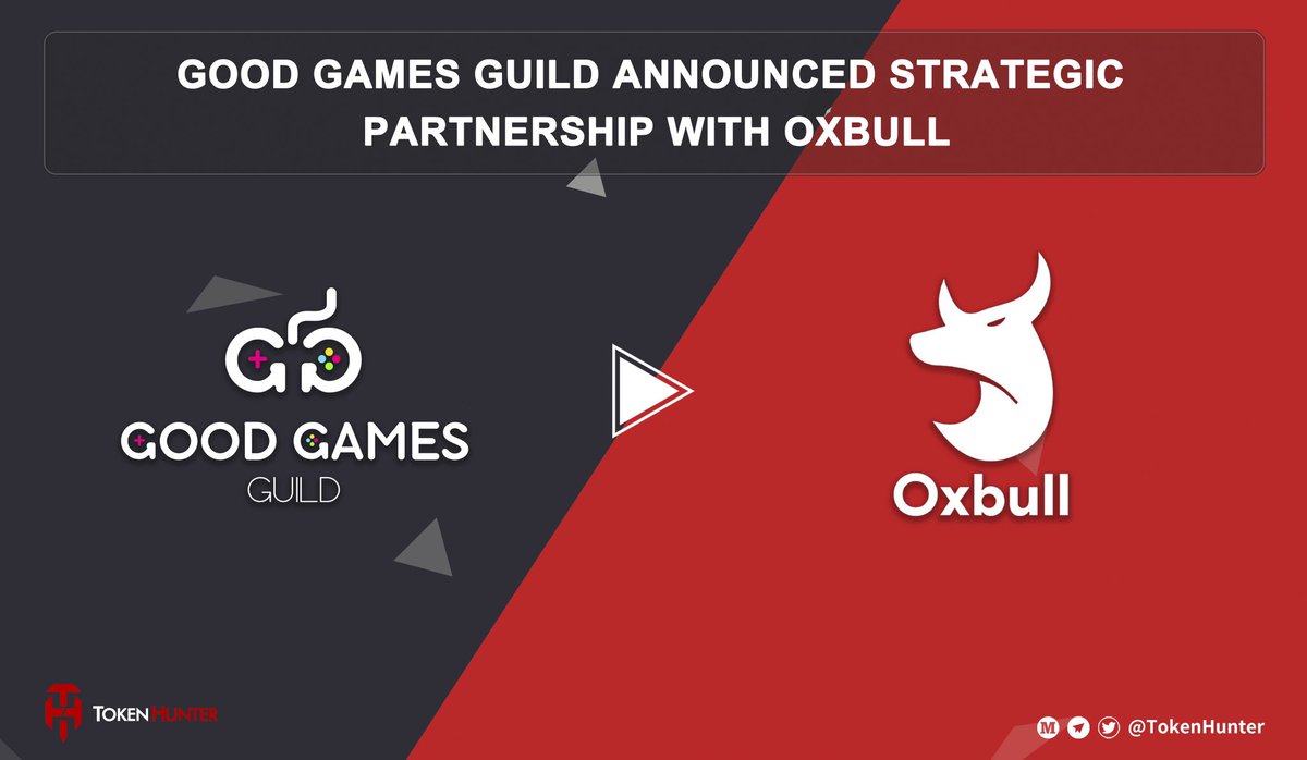 _TokenHunter's tweet photo. 🤝@goodgamesguild $GGG announced its strategic partnership with @Oxbull5

🚨This cooperation can help start-ups get funding and support. So as to start the project in the most effective way.⚡️⚡️

👉🏻Read More: https://t.co/C9WMwfqNhq https://t.co/ZOGVZ9emqh
