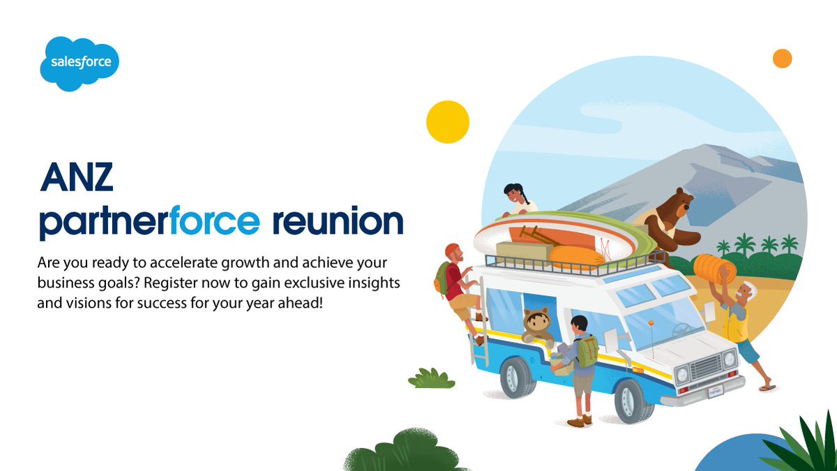 TaraKRidley's tweet photo. Join us on February 22 for the 2022 ANZ Partnerforce Reunion. We’ll have deep insights, practical tips and a live Q&A.
Register now through the link below! https://t.co/38lbCjKuru
#partnerforcekickoff #salesforce @Charles_woodall @pipms @partnerforce https://t.co/gVzvKA3okz