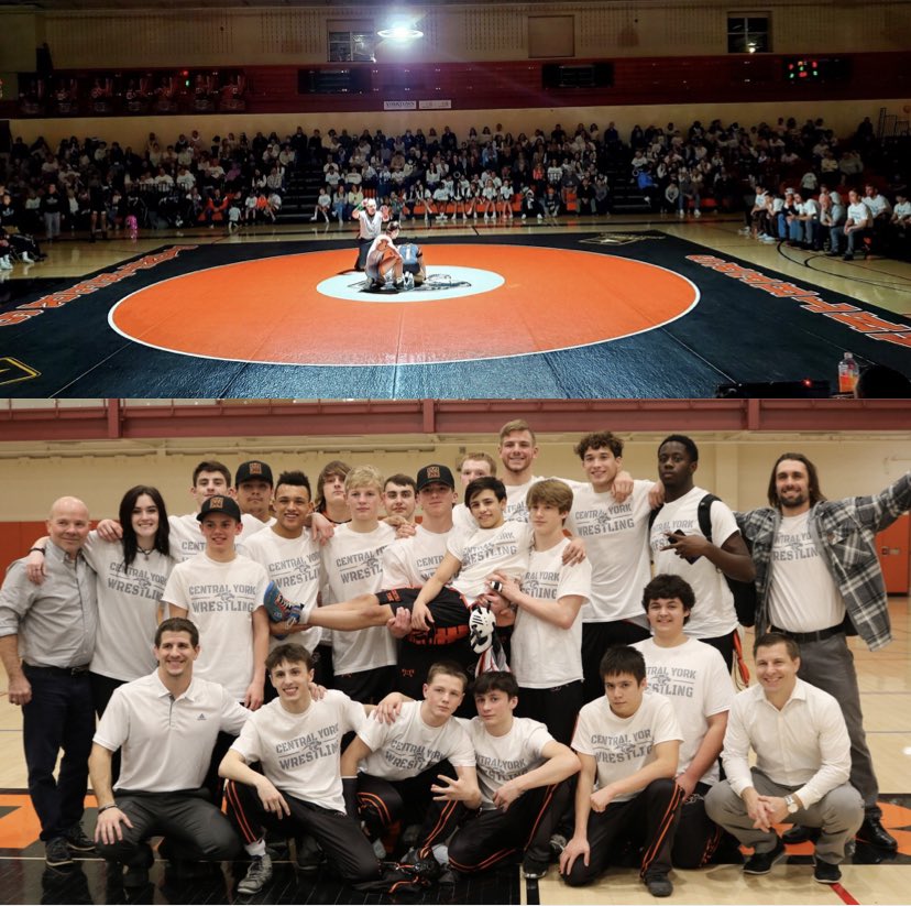 Awesome win tonight over York Suburban (41-24) to wrap up the regular season!! GREAT team effort! 

Thank you to all of our AMAZING fans and students for creating one of the best atmospheres around! 

THE ROAD TO HERSHEY BEGINS NOW!! 🥇
<a href="/CentralYorkAth/">Central York Athletics</a>