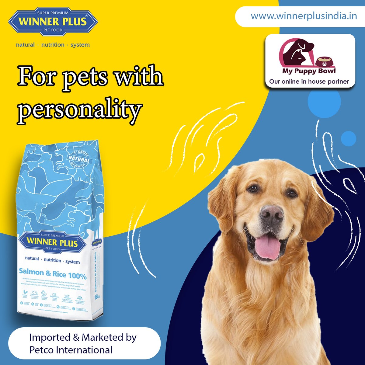 WinnerPlusIndi1's tweet photo. Buy Winner Plus Salmon &amp; Rice Now!
Ideal for adult sensitive dogs of all breeds with digestive or intestinal problems.
.
Buy Now
https://t.co/fkVNK7FWBf
.
.
.
#salmon #rice #dogfood #dogs #winnerplus #junior #puppy #pet #pets #feeding #healthydogfood #petshoponline #dogfoodbowl https://t.co/XTvopBQnkU