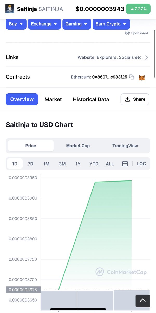 WE HAVE BEEN OFFICIALLY LISTED ON 🥷❤️ <a href="/CoinMarketCap/">CoinMarketCap</a> #CMC #CoinMarketCap 

#Eth #Ethereum #shinja #saitama #saitinja