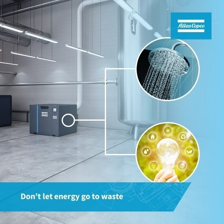 AtlasCopcoSA's tweet photo. Don't let energy go to waste, recover it instead. Have a look at how our customers are using our energy recovery solutions at https://t.co/5P72HixRaN
#AtlasCopcoSaudiArabia #compressor #efficiency #sustainability https://t.co/qZgBwiQxmL
