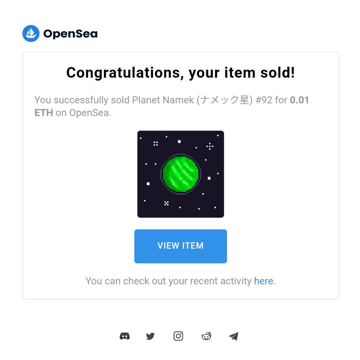 Planet Namek (ナメック星) #92 already explored by someone 👨‍🚀
Congratulations to the new owner! 🎉
Thanks for purchase 🙏🚀

opensea.io/collection/pla…

#NFTs #NFTCommunity #nftcollector