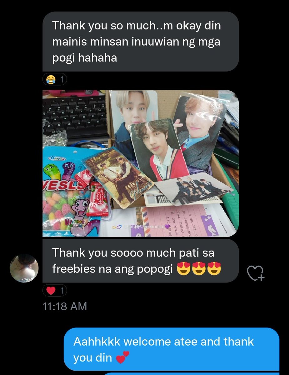 vantaeecart's tweet photo. feedback from dms tysm! 🥰 #vantaeecartfeedbacks 💛 https://t.co/FtIXpmopmF