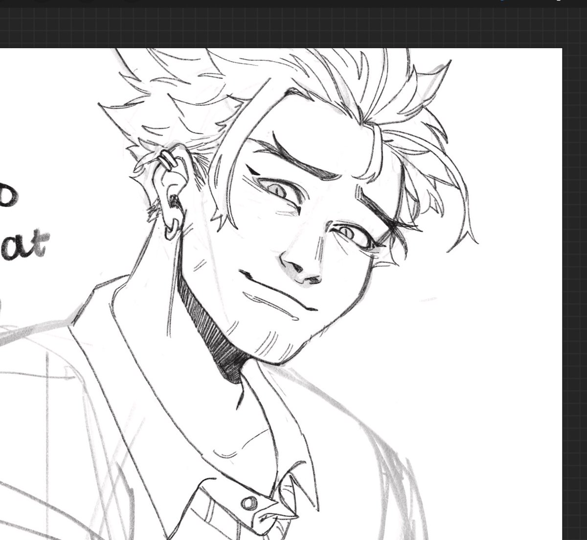 what a pretty guy i have drawn 