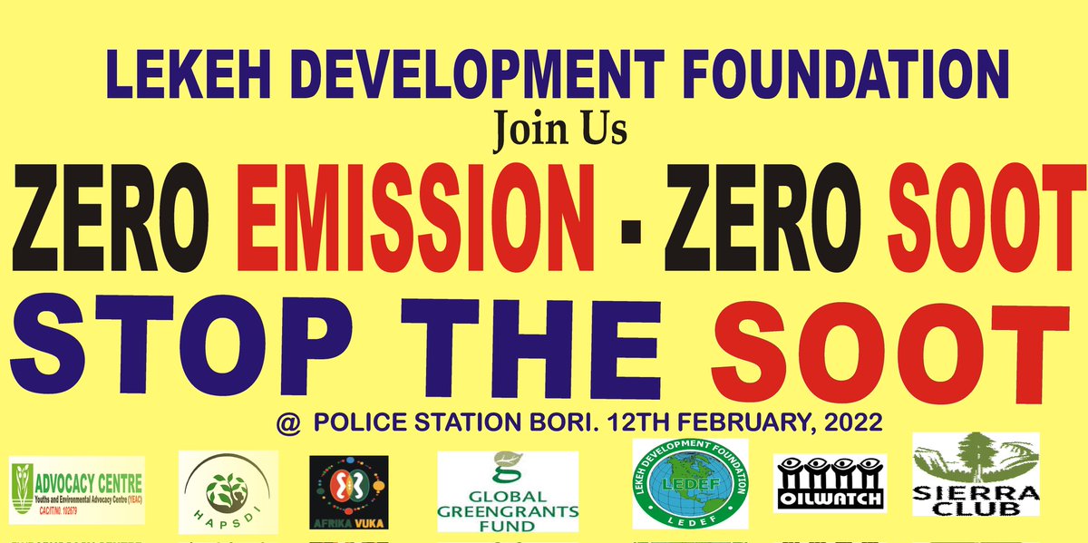 safetymbani's tweet photo. #StopTheSoot
#ZeroEmissions
#ZeroSoot.
Join us creating awareness on the soot menace and demanding for an end to gas flaring, fossil fuels projects @shellslies @andrewmaki @NnimmoB @SierraClub @GreengrantsFund @gycafund @grassrootsfund @AfricaCRP @AfricaVuka1 @Greenpeaceafric https://t.co/PXwkMHWFTY