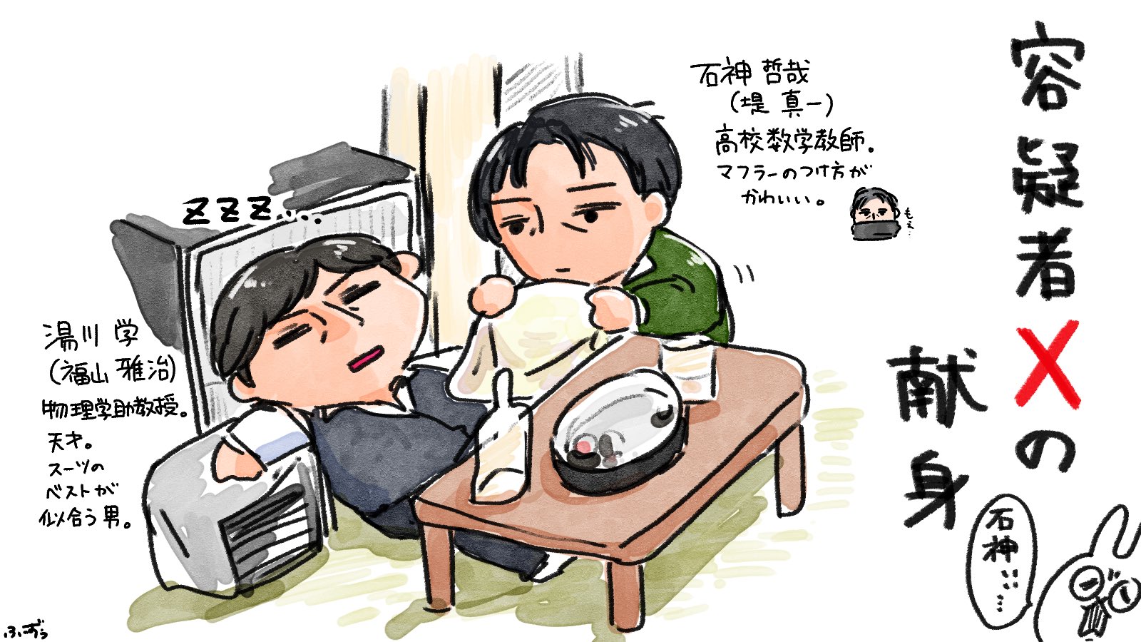 ふーずぅ 原作 東野圭吾の小説 容疑者xの献身 の映画を観ました 全く内容を知らなかったので 惨殺死体のトリック何だろうと思っていたら あの結末 エンドロールの 最愛 を聴いていると 思わず涙が 石神演じる堤真一の迫真の演技に感動