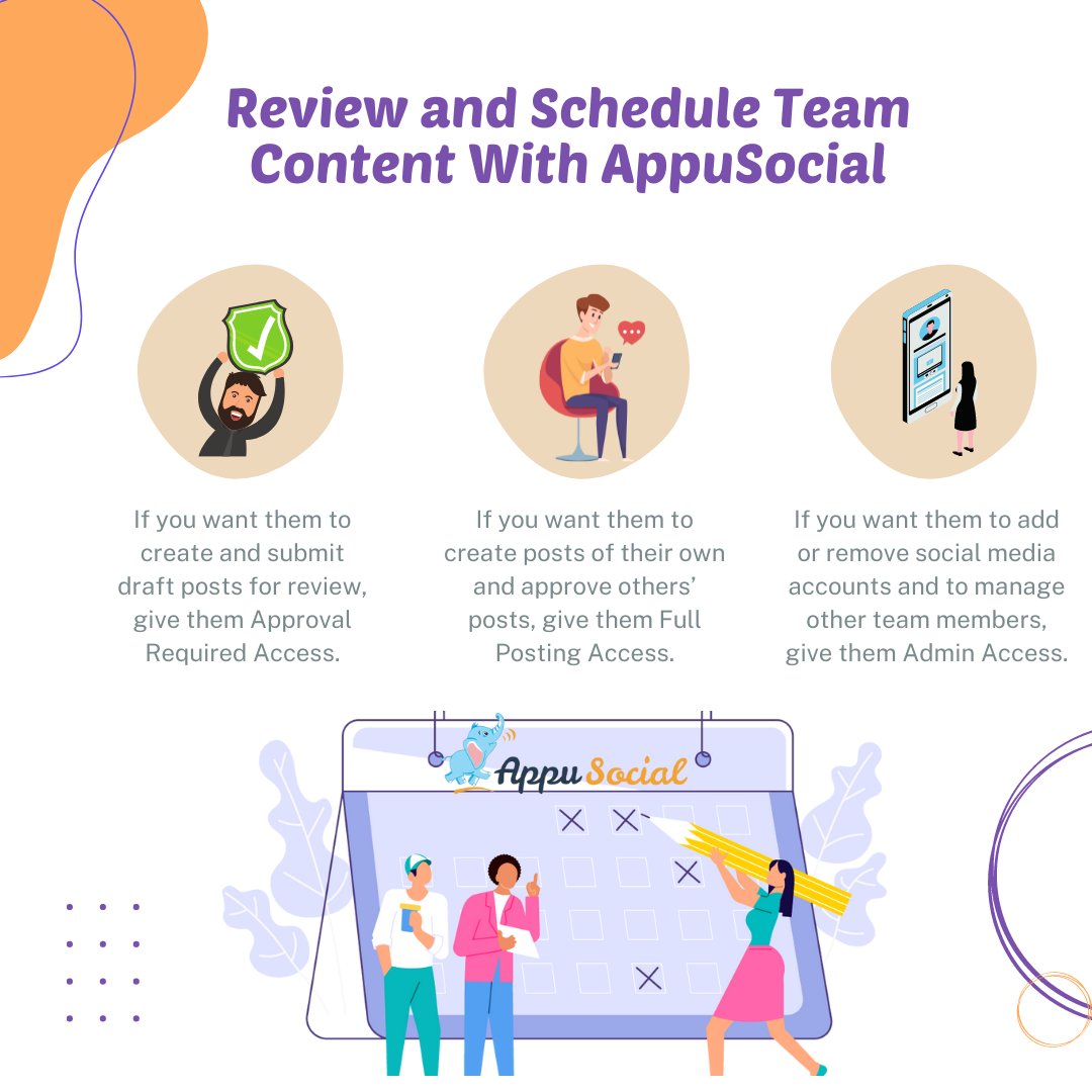Configurable team workflows and approvals processes help keep everybody on track and ensure quality control in your socialmdia team with the help of AppuSocial.

#socialmediatool #team #socialmediamanagement #socialmediamonitoring #socialmediamonitoringtools #socialmediapost