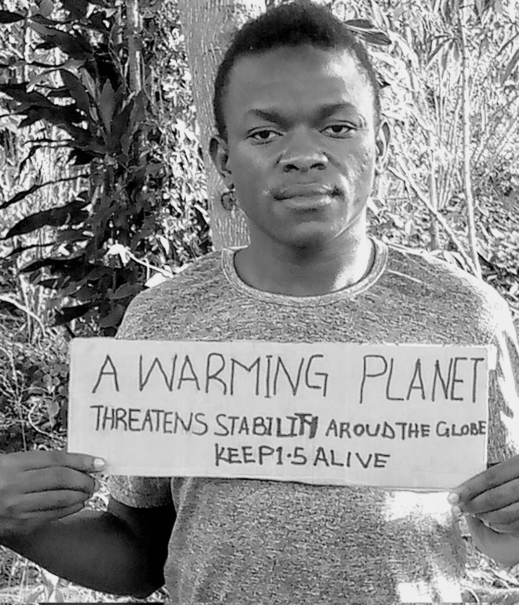 RealReaganthsmn's tweet photo. A warming planet threatens stability around the globe. Keep 1.5 alive @Riseupmovt https://t.co/YBeeKhlG5y