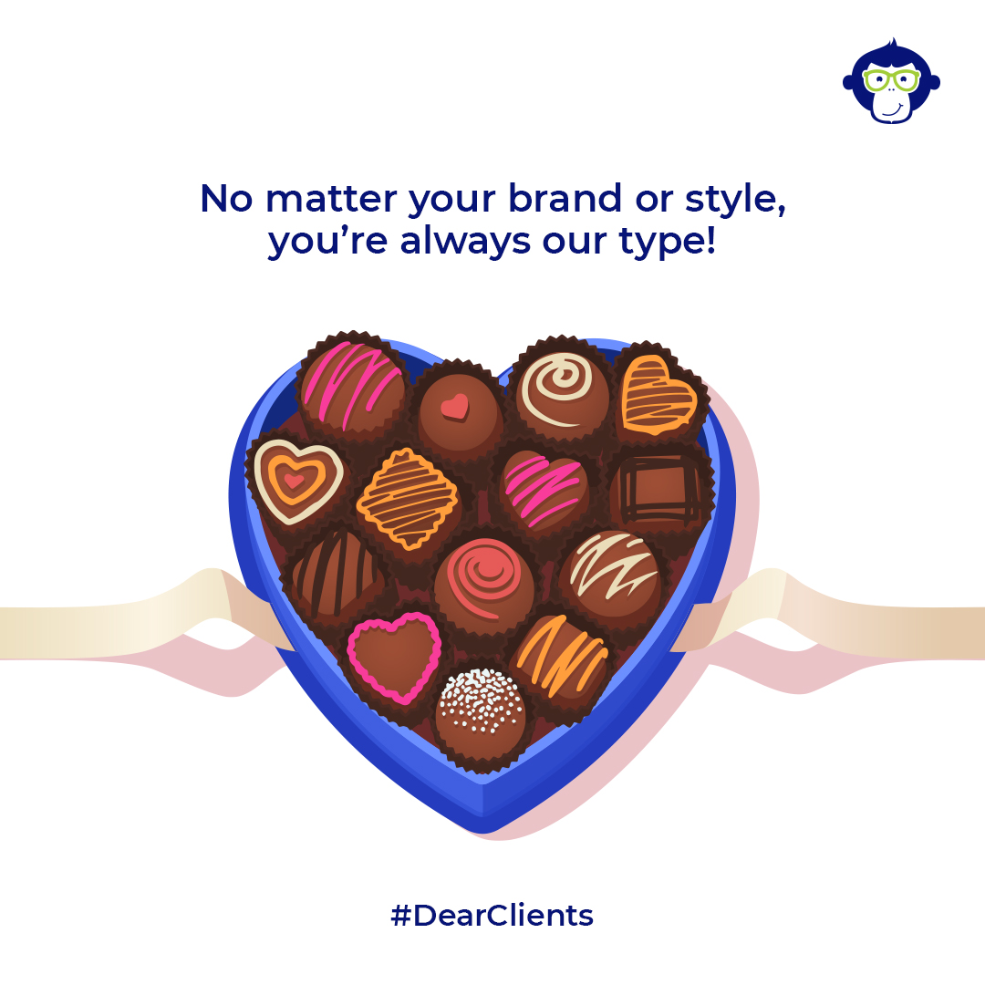 Chimpandzinc's tweet photo. Who doesn’t have a sweet tooth, we don’t like to choose. We want ‘em all! #DearClients

#Chimpandzinc #agencyclientrelation #alltypes #brands #chocolateday2022 #shapes #creativemarketing #valentines2022 #valentinesweek #marketingagency #digitalmarketing #socialmedia #adagency https://t.co/mWd0edk1vk
