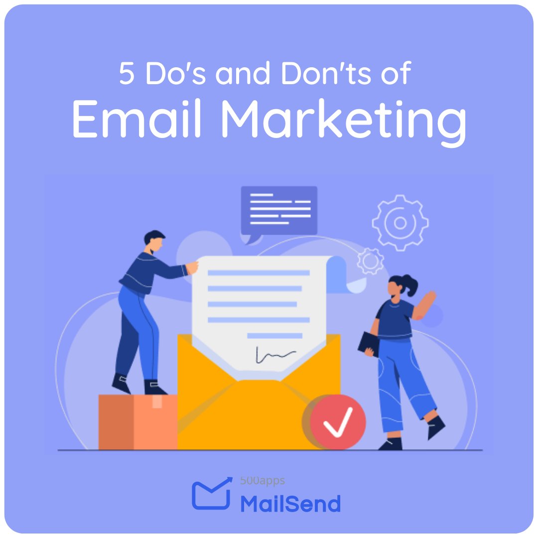 MailSend500apps's tweet photo. If you've been in company for a while, you're probably aware that email is one of the most powerful sales tools available. To improve your delivery and open rate, get more responses, and raise your sales, follow email marketing DO's and DON'Ts.
#mailsend #500apps #emailmarketing https://t.co/YlijIYeksD