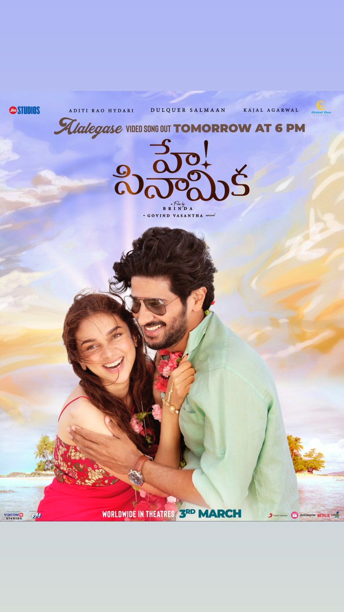 VishnuGA77's tweet photo. Valentine's day vibe ON, celebrate love this week with the romantic rock single #Megham / #Alalegase arriving tomorrow ft @aditiraohydari and @dulQuer

Tune &amp; Vocal by #GovindVasantha
#AravindSrinivas 

#MeghamSingle #Alalegase #DQ33 #HeySinamika https://t.co/3FK19LG5Xx https://t.co/6AMBgAkfc6