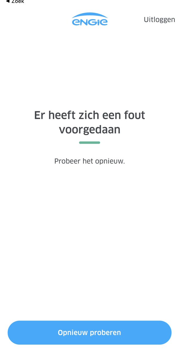 tsasken's tweet photo. @EngieBelgium handig zo een app die duidelijke foutmeldingen geeft. #engie #engieapp #oervervelend https://t.co/jJhHMg0gQF