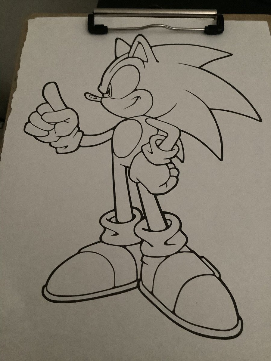 brandondblair's tweet photo. Decided to do some coloring pages today. #coloringisrelaxing #SonicTheHedgehog #KnucklesTheEchidna https://t.co/fp2tsNAG5k