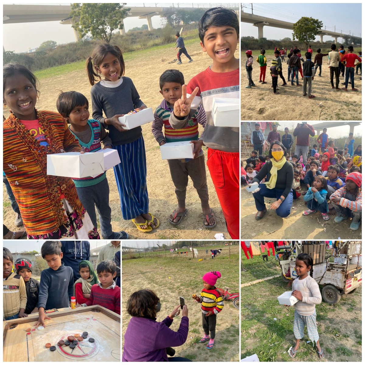 Making our children happy at Noida we distributed 200"Happy Meal Boxes", along with sports goodies at Noida sec 78.A Giggles Welfare Organization along with the core team members of #CCHH helped execute the drive smoothly.
We thank our generous donors for their continued support.