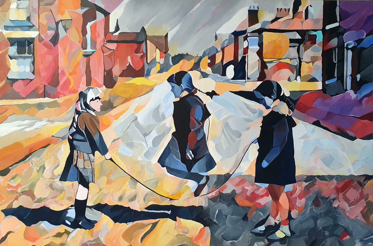 AberrantArt's tweet photo. One of my latest and number two in a three piece collection. Acrylics on canvas. "When is it my turn?"920mm x 610mm #art #ArtistOnTwitter #artwork #artists #artcollector https://t.co/67JrPAJmzo