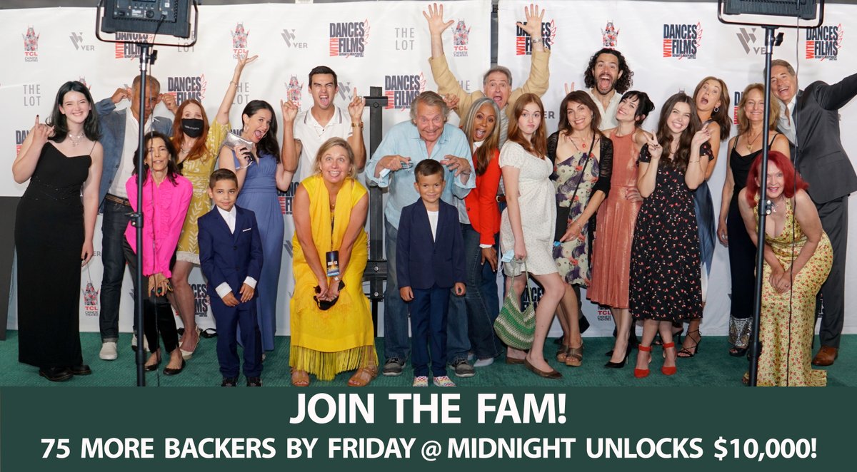 middle_show's tweet photo. 75 MORE BACKERS BY MIDNIGHT ON FRIDAY UNLOCKS $10,000! 
Be part of the movement to CHANGE TV!
SUPPORT US HERE ➡️ https://t.co/VpFEXBirP7
📸 Having fun at our West Coast Premiere at Dances With Films! #middleofnowheretvshow #kickstarter #matchingcampaign #jointhefam #supportus https://t.co/Y6DsbhkeSS