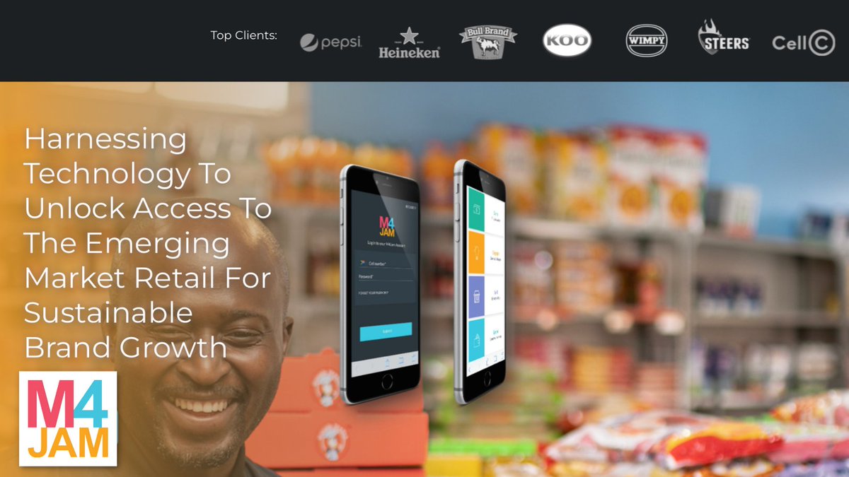 Learn more about how we harness technology to unlock access to Informal Market Retail to ensure sustainable growth for South Africa's leading brands.
m4jam.com/for-businesses…
#AccessInfomalMarket #InformalRouteToMarket #LastMetre #M4Jam #BrandGrowth #LastMetreFMCG