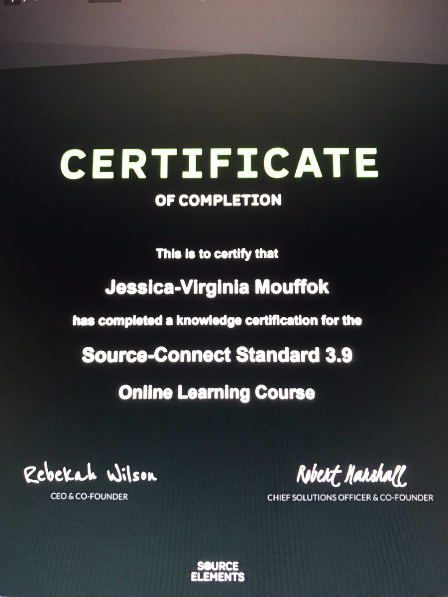 After using Source-Connect Standard for while now, I passed the course and got certified. 
Thank you, <a href="/SourceElements/">Source Elements</a> for putting together such a great course!
#sourceconnect