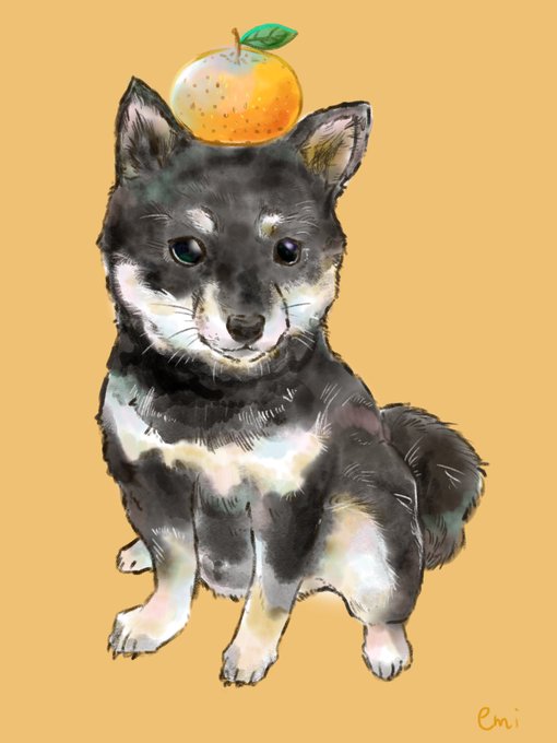 黒柴犬のtwitterイラスト検索結果