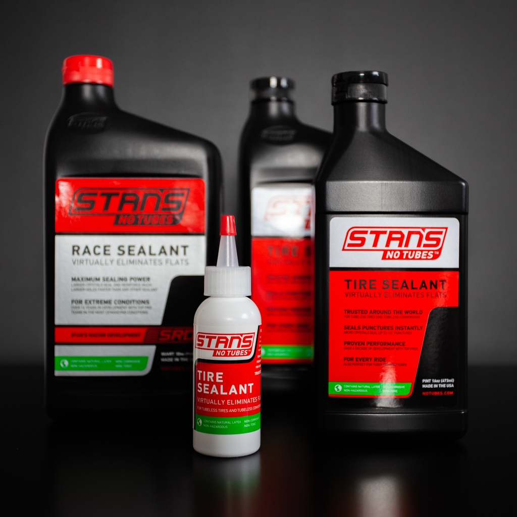 ✌🏼 The sealant gang.⁠
⁠
Stans is the first choice of riders around the world for tubeless conversion and flat prevention⁠.

Get in touch to stock the #1 rated tyre sealant on the market.