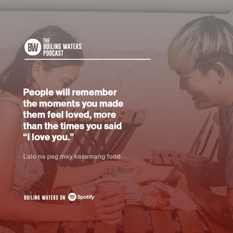 Ano pinaka-memorable sa'yo?

Be wiser in relationship...

Listen and Follow us on 👇🏽
spotify.com/BoilingWatersPH