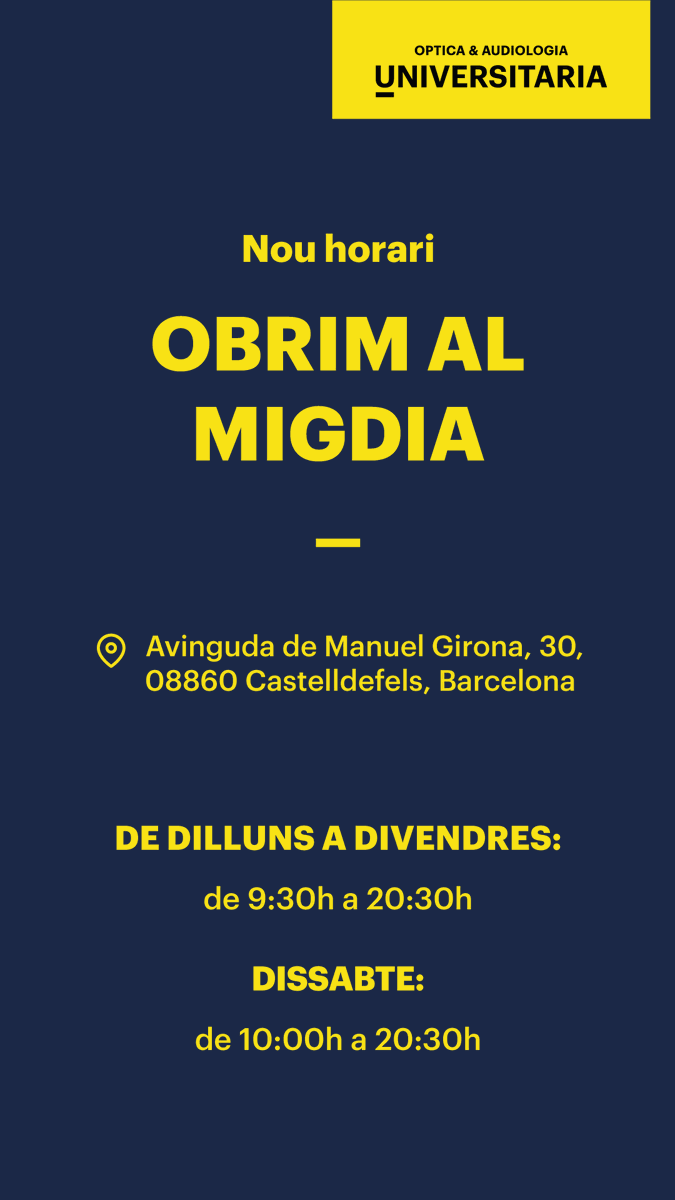 Castellcomercio's tweet photo. Des de l'Àrea de Comerç de Castelldefels continuem visitant comerços a l'eix Manel Girona.
@OpticaUni ubicada a l'avinguda de Manuel Girona, 30, té NOU HORARI de dilluns a divendres de 9.30 h a 20.30 h i dissabte de 10 h a 20.30 h.
@AjCastelldefels
#comercdeproximitat https://t.co/uw8NLT8QX0