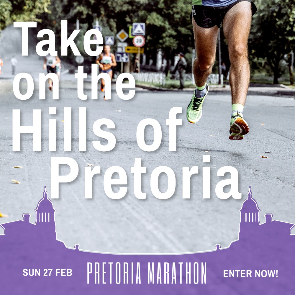 Pretoria Marathon (@pretoriamarath1) on Twitter photo Have you prepared well enough to take on the hills of #Pretoria?
Enter now: entryninja.com/events/77440-pβ¦
Download the route on your Garmin: connect.garmin.com/modern/course/β¦
<a href="/OMAthleticsClub/">Old Mutual Athletics</a> <a href="/parkrunSA/">parkrun South Africa</a>
#PretoriaMarathon #Roadrunning #42km #21km #FetchYourbBody2022 Have you prepared well enough to take on the hills of #Pretoria?
Enter now: entryninja.com/events/77440-pβ¦
Download the route on your Garmin: connect.garmin.com/modern/course/β¦
<a href="/OMAthleticsClub/">Old Mutual Athletics</a> <a href="/parkrunSA/">parkrun South Africa</a>
#PretoriaMarathon #Roadrunning #42km #21km #FetchYourbBody2022