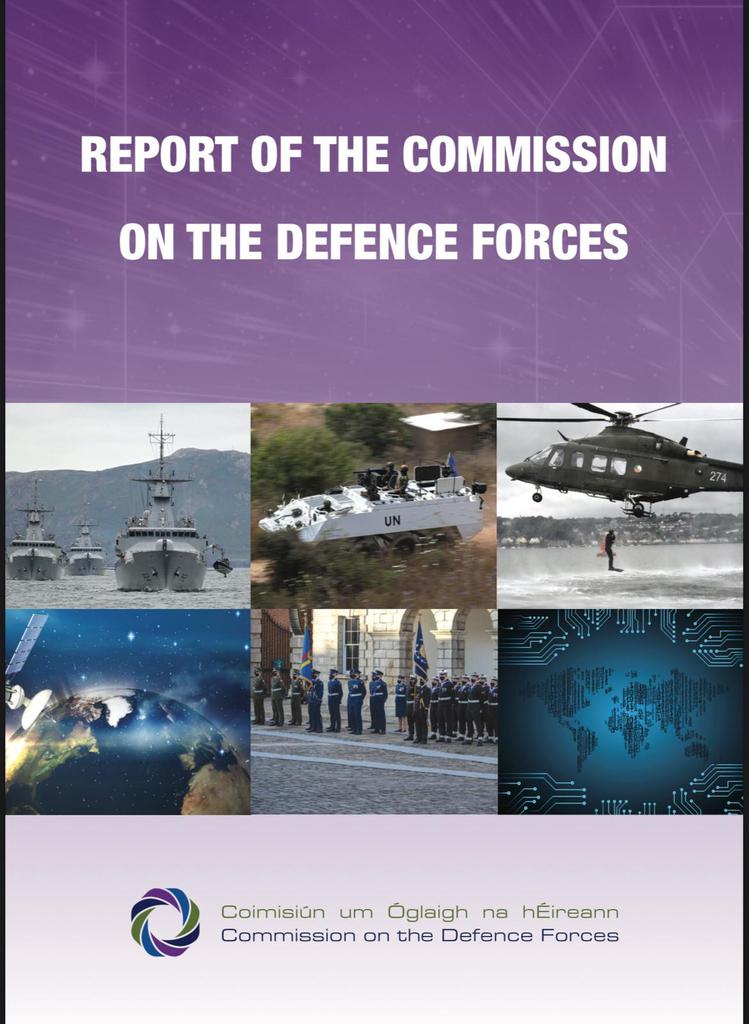 Today, after 13 months of very intensive work, the Commission has published its report. We hope that this will provide a platform for grounded debate on defence and security matters leading to clear political decisions on the future of the Defence Forces. gov.ie/en/publication…
