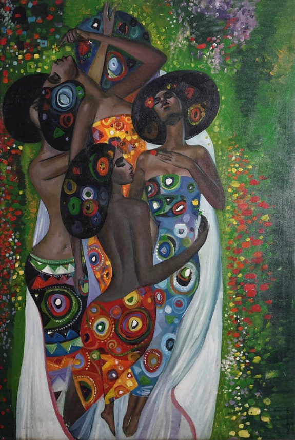 🎨África #ConAdeArte. 

Como cada miércoles, con <a href="/franch_laura/">laura franch</a> os contamos la vida y obra de un artista africano/a. 

Hoy, el etíope Elias Areda (Arssi-Assela, 1976), el ‘Klimt africano’.

Dentro hilo ⬇️