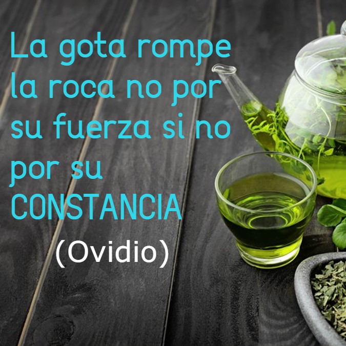 Delicatezen's tweet photo. Ahí estamos, siendo constantes. Ya poco le queda a la roca 😉 
#teonline #teaquotes #frasespositivas https://t.co/lQsBondB1X