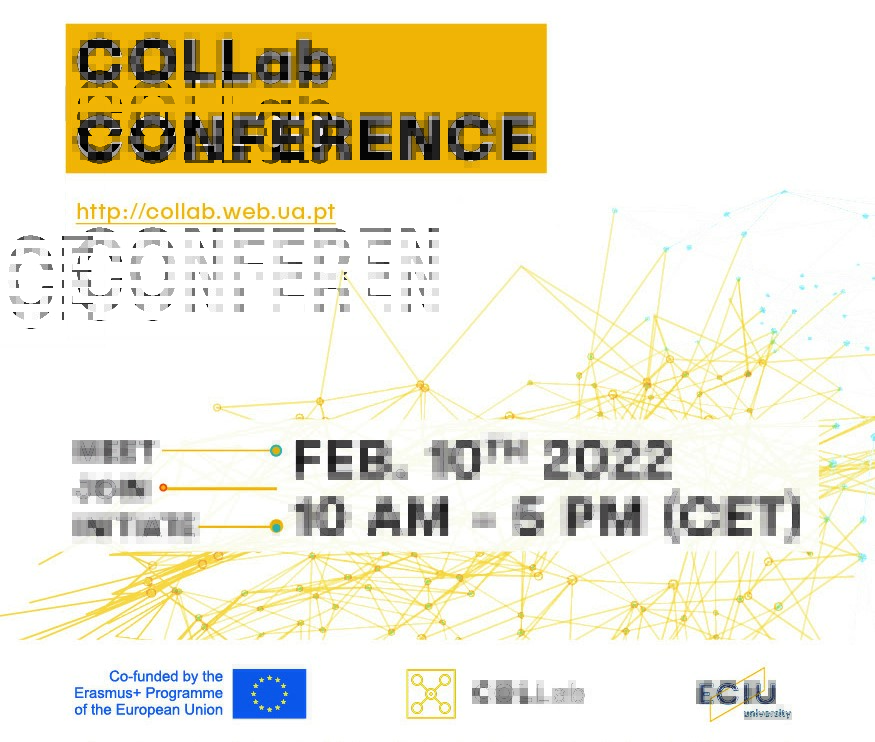 ECIUniversities's tweet photo. 🚀It gets exciting! Tomorrow, at #COLLAB-Conf:
✅ #HigherEd teachers and innovators from 20 different countries
✅ Ideas and case studies about innovative #teaching in #Europe. 
🌍 Join us online, 10th Feb at 10:00 (CET). 
↘ https://t.co/CuA1p32sLu @EUErasmusPlus https://t.co/gz7YQFDSgD